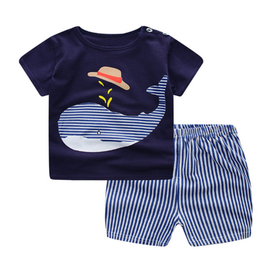 Cartoon Kleidung Baby Jungen Kleidung T-shirt Baby Mädchen Casual Kleidung Sets