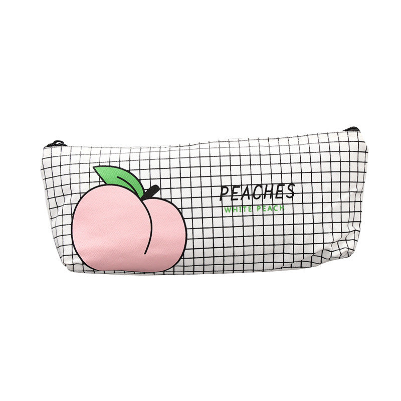 Peach-colored pen case