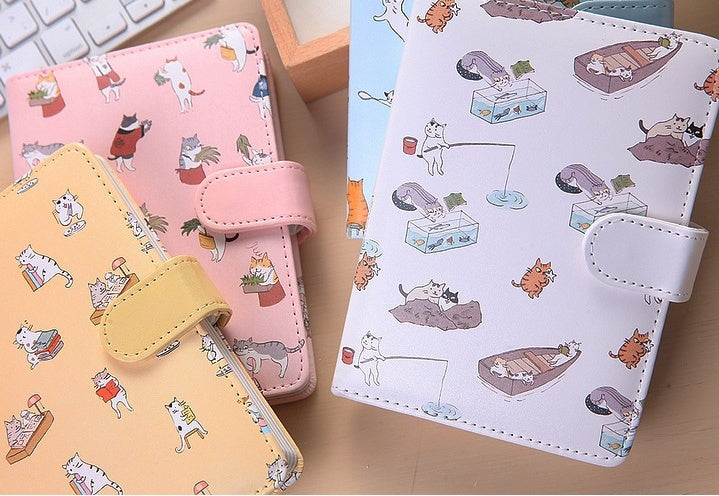 Creative Cartoon Notebook with Magnetic Buckle, Notebook