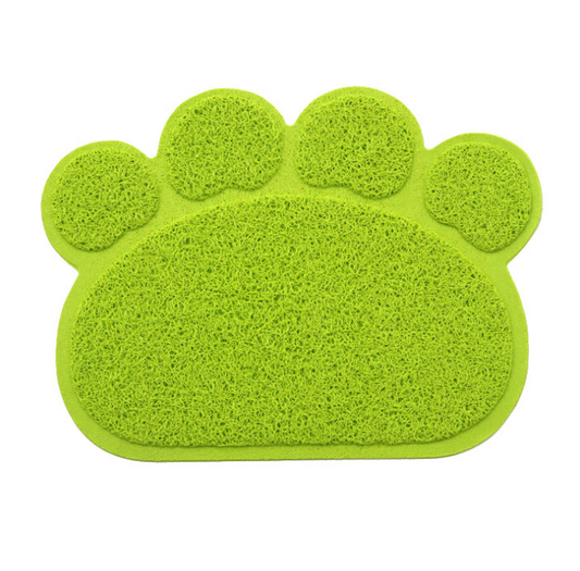 paw-shaped litter mat