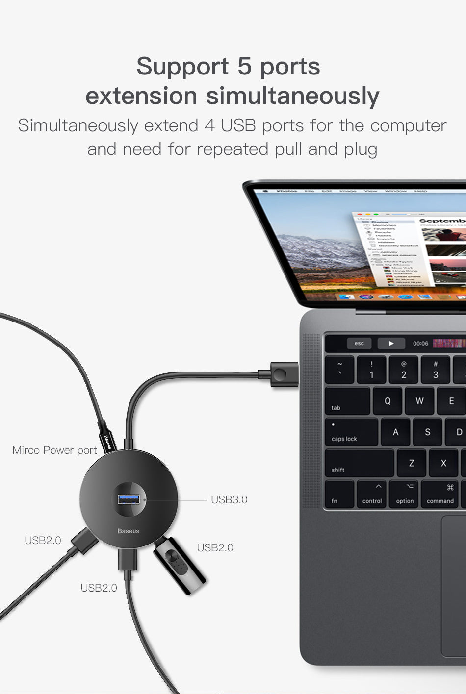 USB Adapter Rund