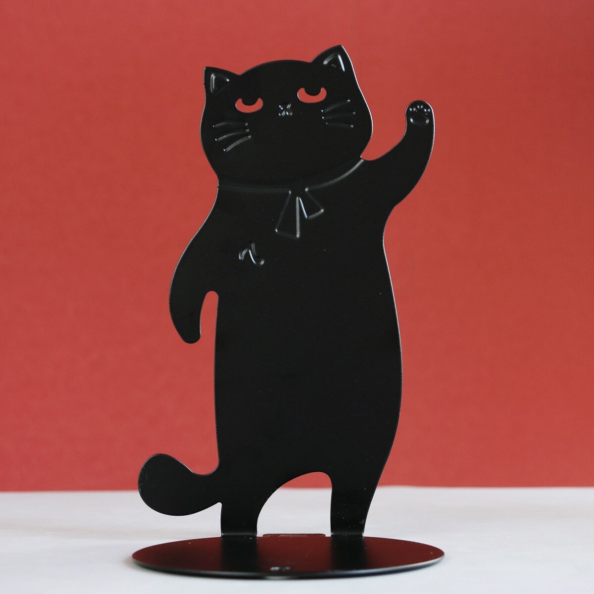 Cartoon Cute Music Cat Metal Desktop Book Stand 