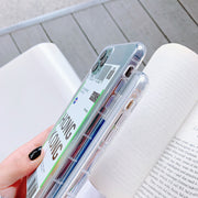 Compatible with Apple , Transparent soft TPU phone case