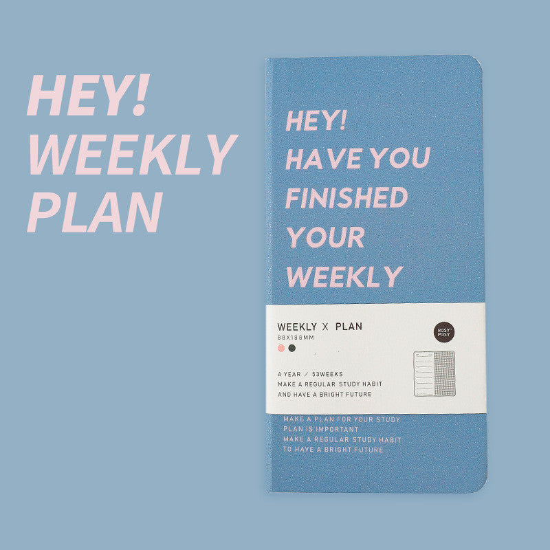 Weekly Plan Diary Manual