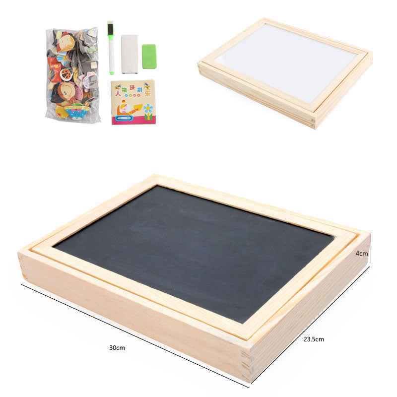 Multifunctional Magnetic Children's Puzzle, Drawing Board, Learning Wooden