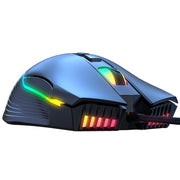 Gaming-Maus mit sieben Geschwindigkeiten, DPI einstellbar, RGB-Licht