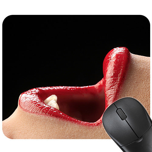 Sexy red lips rubber non-slip mouse pad table mat game mat