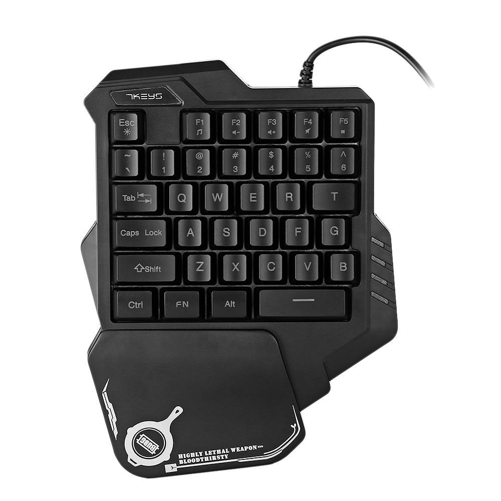 Einhand Mechanische Gaming Tastatur RGB