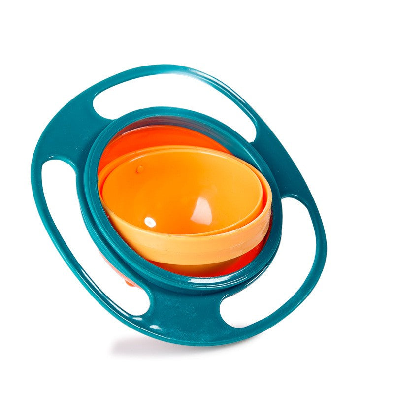 360 degree rotating, universal, leak-proof bowl