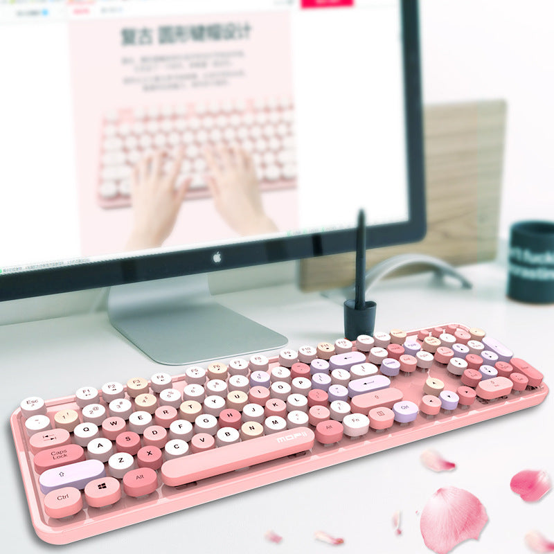 color lipstick girl punk keyboard