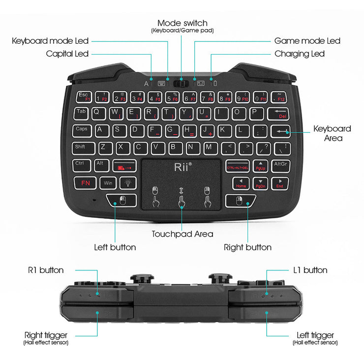 Kabellose Mini-Tastatur