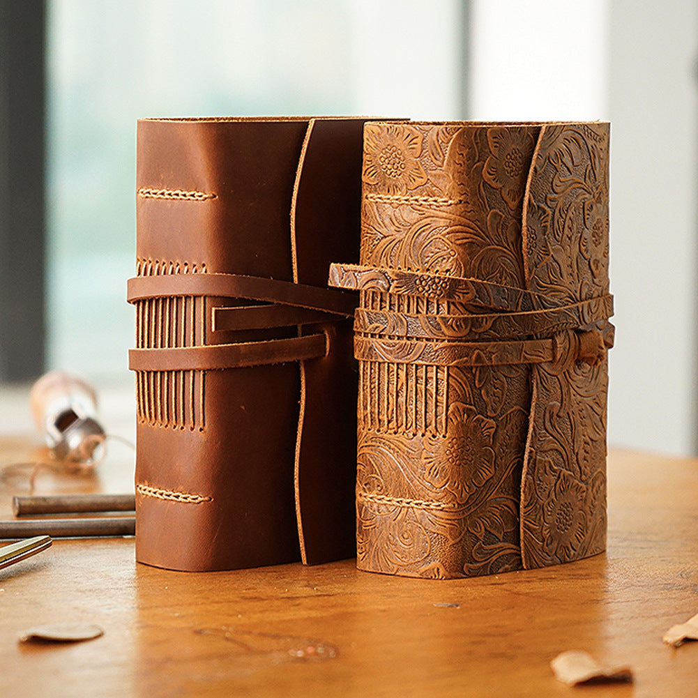 Real leather notebook