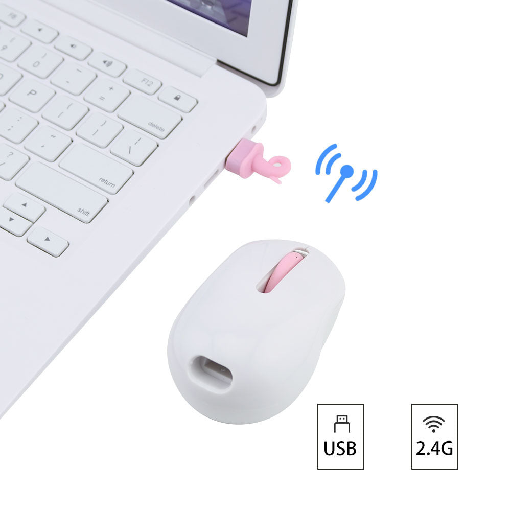 Wireless Mouse Pink Cute Office Mouse