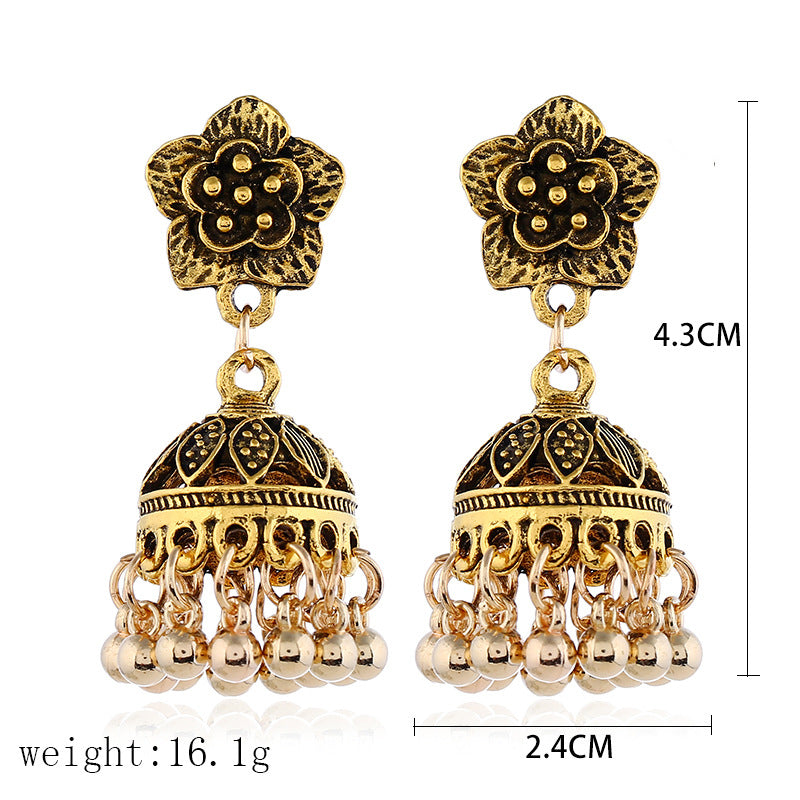 ethnic style tassel earrings