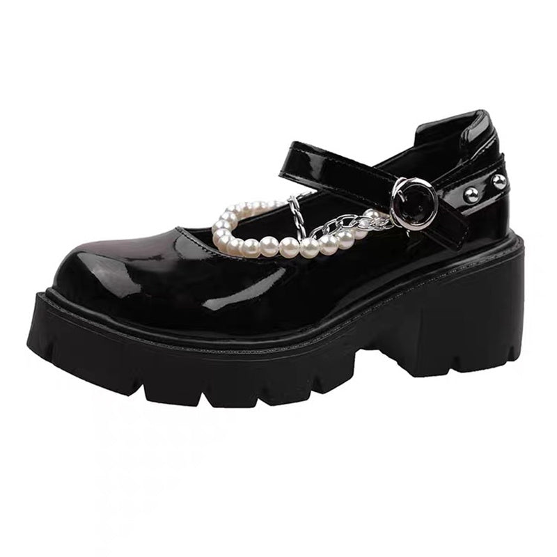 Thick-soled Mary Jane shoes for women