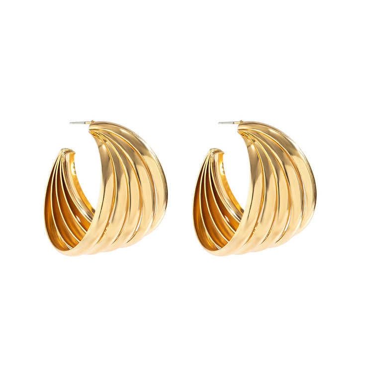 Metal Shell Ocean Wind Special-interest Earrings