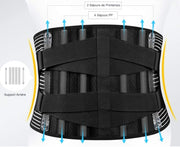 Atmungsaktiver Bauchstützgürtel Kompressions-Taille Fester Trainingsgürtel