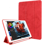 Leder Tablet Fallschutzl mit Stift Slot