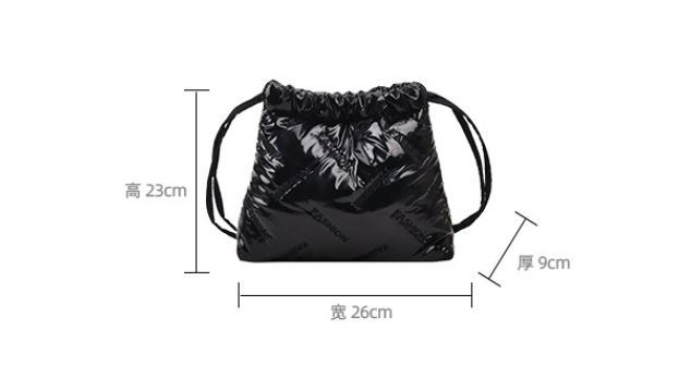 Fashion Shoulder Bags Embroidered Space Cotton Bucket Women's New Niche Popular Shoulder Messenger Bag