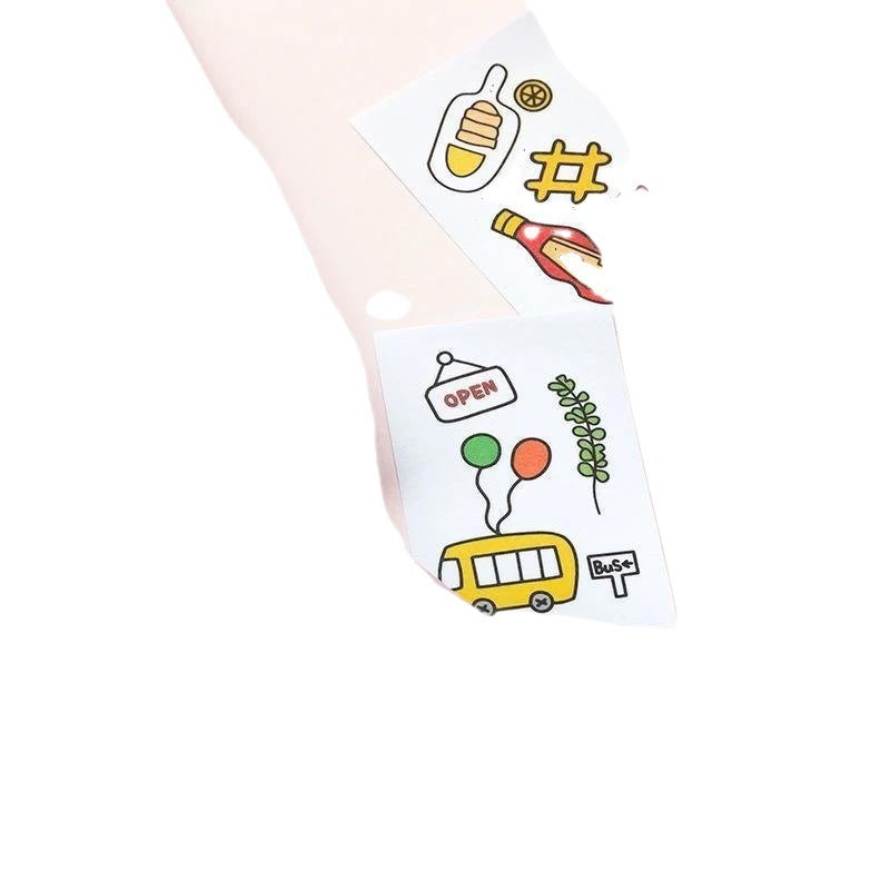 Stickers Hand Account Painting Heart Stickers Notebook Special Screen Protector Japanese Paper Cartoon Characters