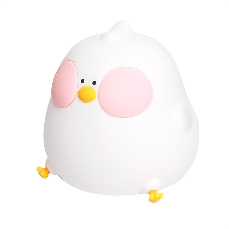 Cool Chicken Silicone Night Lamp Creative RGB Colorful Remote Control Night Light