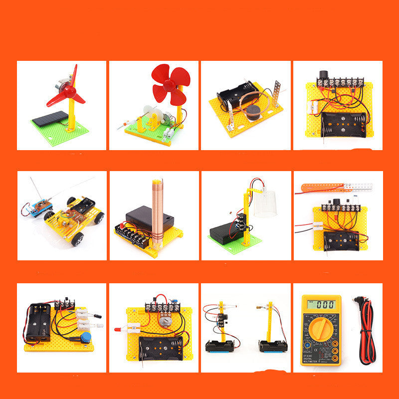 Handmade DIY Electronic Science Experiment Set Students Physical Puzzle