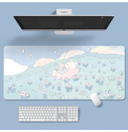 Blumen-Mauspad, supersüßes Cartoon-Laptop-Tastaturpad