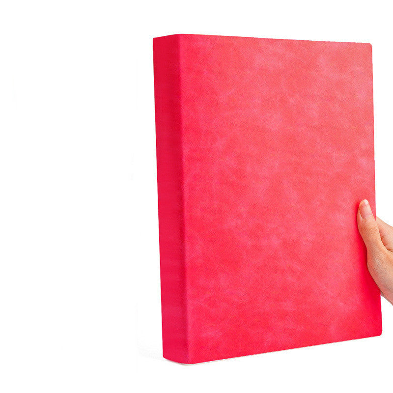 Notebook, thickened, soft leather, blank