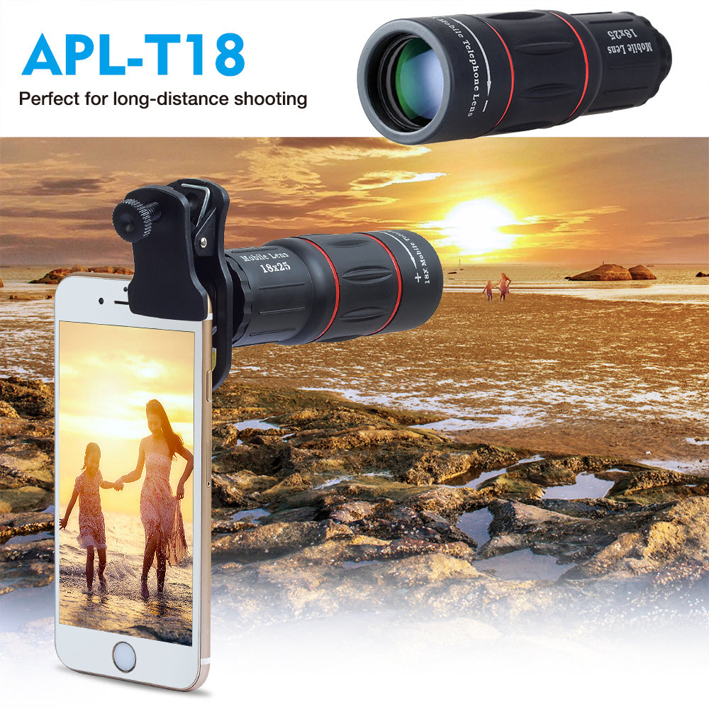 External 18 times mobile phone telephoto lens telescope intelligent focusing high-definition telephoto artifact 