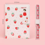 Obstdruck-Notizbuch-Planer, magnetische Schnalle, Kawaii-Briefpapier