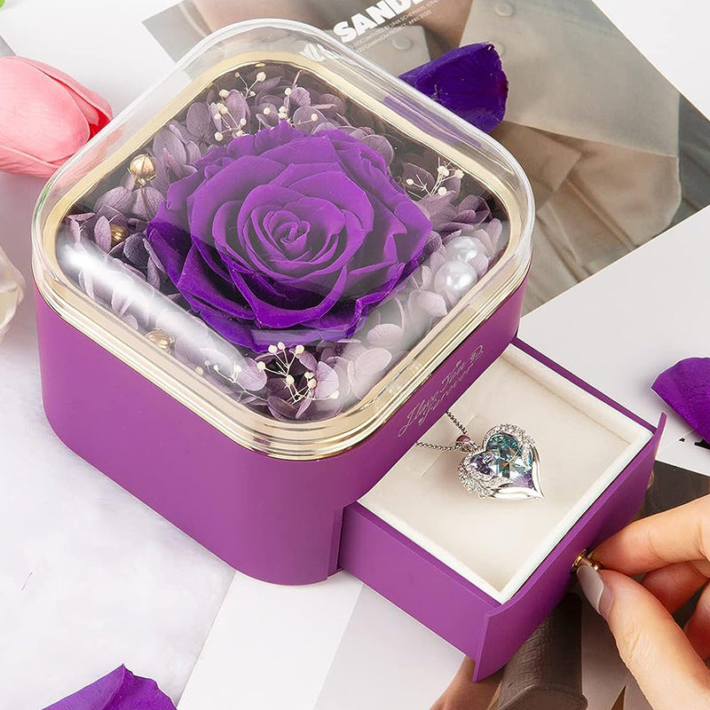 Valentines Day Rose Jewelry Storage Packaging Box