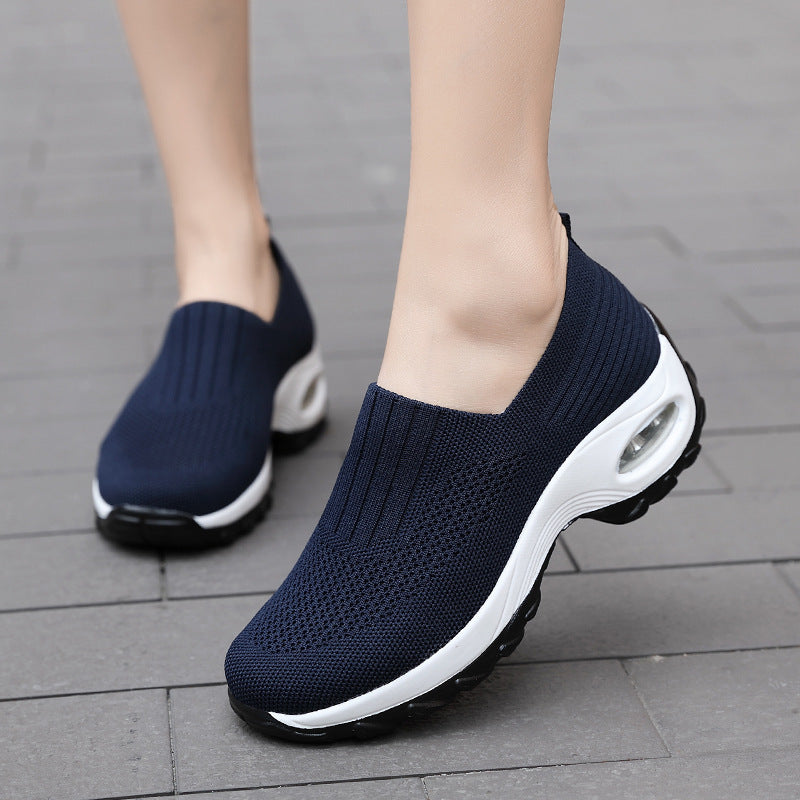 Breathable mesh casual thick bottom increased sneakers