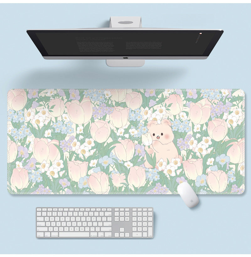 Flower Mouse Pad Super Cute Cartoon Laptop Keyboard Pad