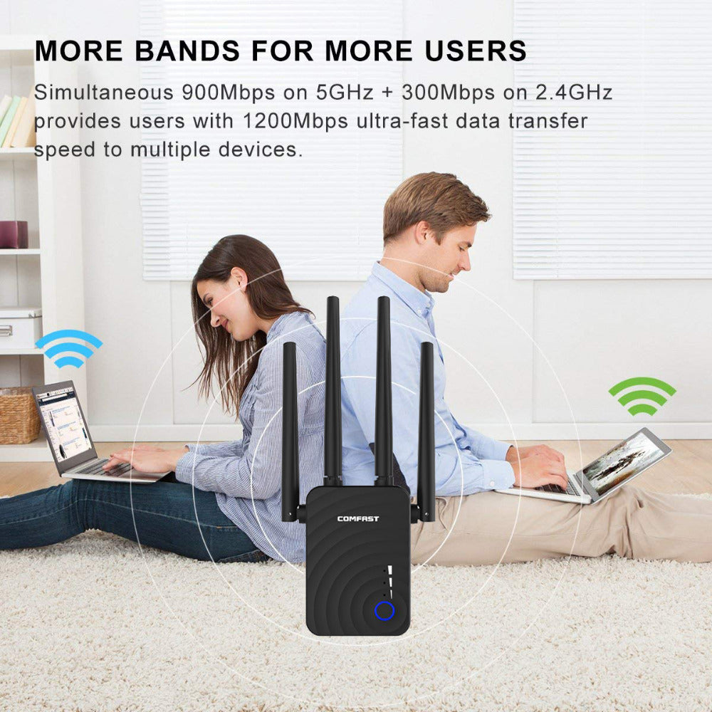 Dualband-1200-Megabit-WLAN-Relais-Router