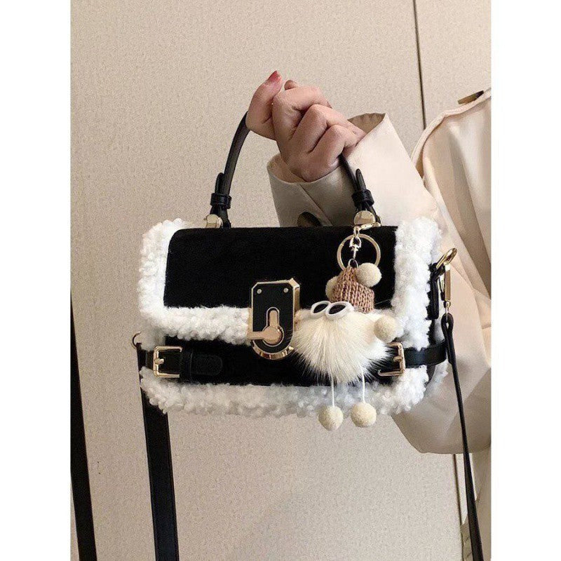 Plush Stitching Advanced Texture All-Match Cross body Handbag