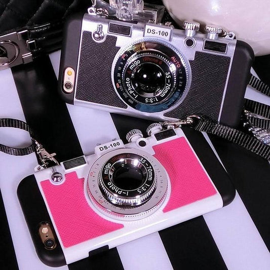 Compatible with Apple, 3D Retro Camera Style iPhone Case