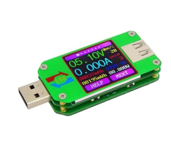 USB 2.0 Farbbildschirm-Tester Spannungsampmeter UM24C