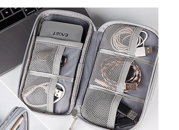 Fashion New Waterproof Data Cable Portable Power Bank Storage Bag