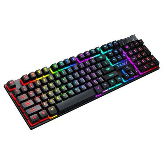 Luminous wired gaming keyboard with USB connection 