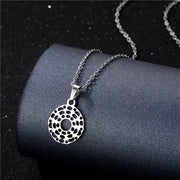 Geometric Necklace Simple Hollow Stainless Steel Cutting