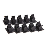 Nylon Schwarz selbstklebende Kabelklemme 13mm Drahtkabelclip 10St