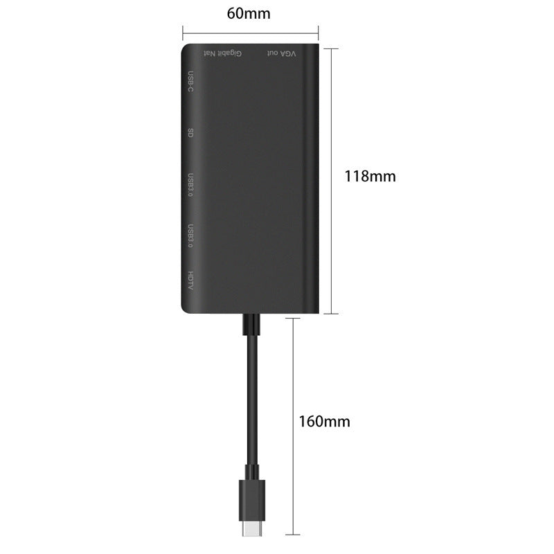 Type-C to SDTF Multi Function Card Reader