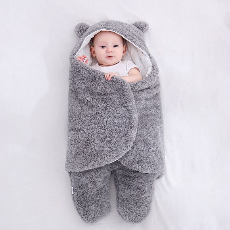 Baby Sleeping Bag Envelope for Newborns Winter Swaddle Blanket