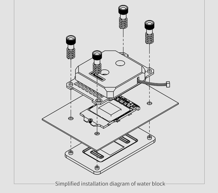 CPU water cooling head with micro water channel type Jet