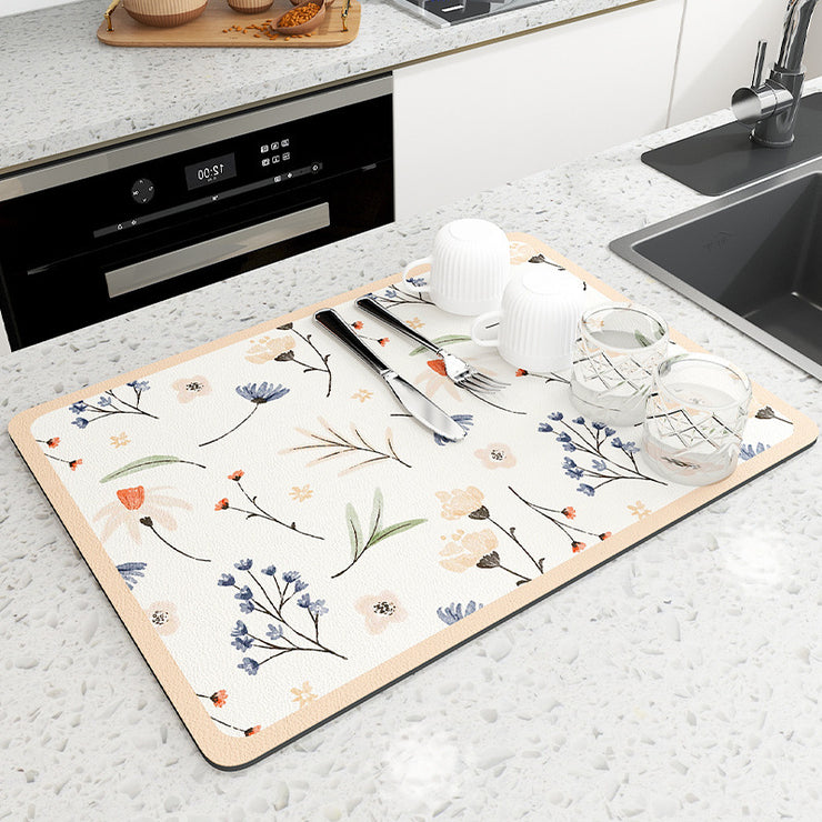 Kitchen Draining Mat Heat Proof Mat Teacup Mat