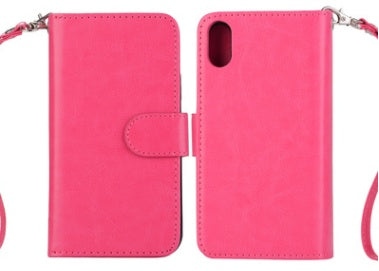 Kompatibel mit Apple, fabrik direkte versorgung iPhoneX crazy horse muster neun karte handy case8 zwei in einem handy fall