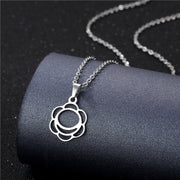 Geometric Necklace Simple Hollow Stainless Steel Cutting