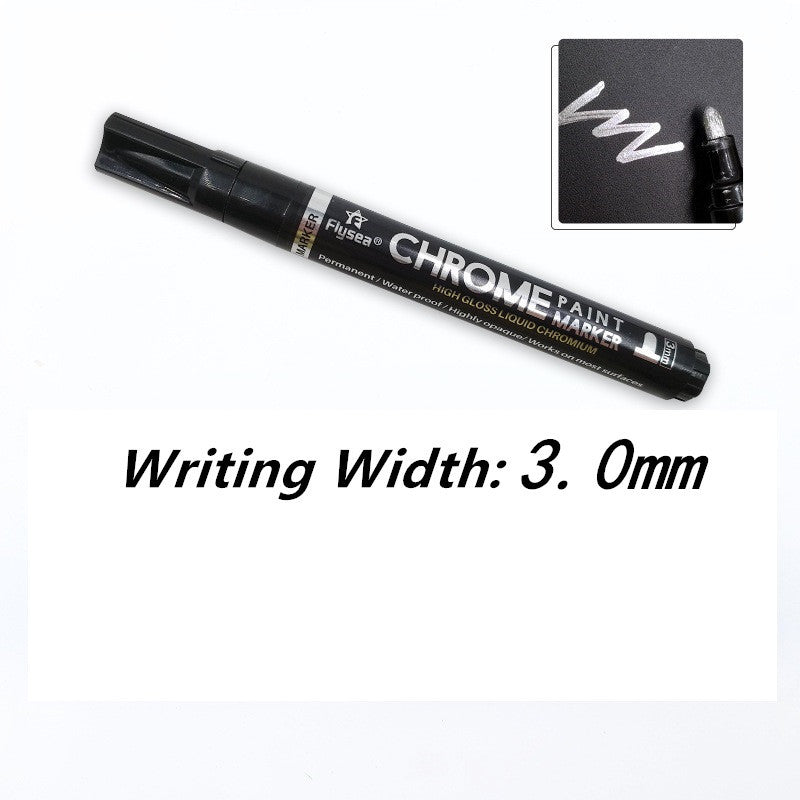 Mirror pen, reflective color, metal pen, chrome-plated