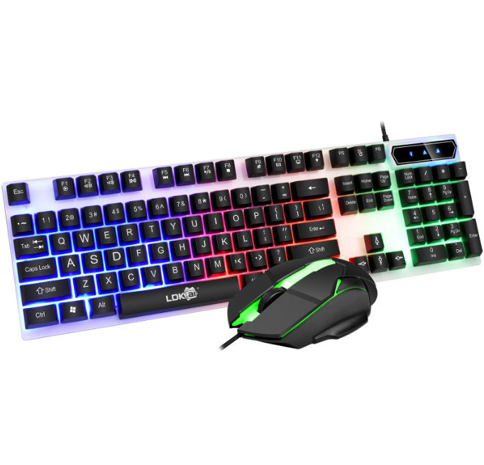 USB Keyboard and Mouse Light Up Game Kit