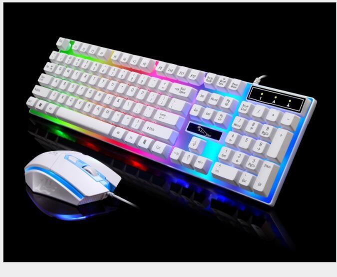 G21 wired U + U mouse and keyboard set illuminated